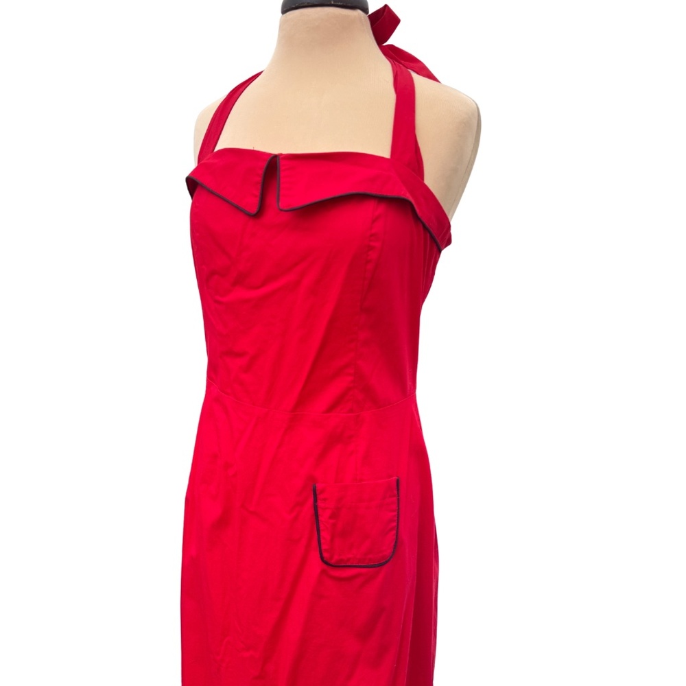Cherry Red Dress Halter
